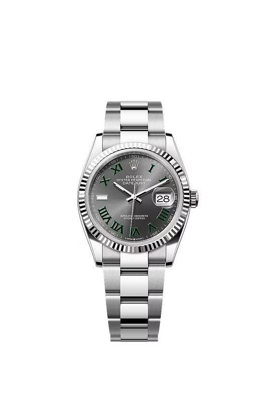 Men’s Datejust 36 Ref. 126234 Automatic Watch in Oystersteel & White Gold (Slate Dial)