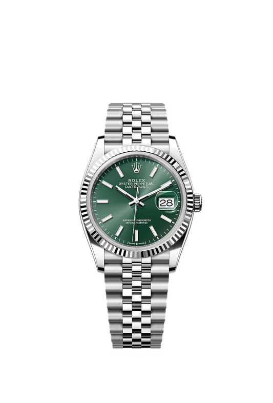 Men’s Rolex Datejust 36 126234 Oystersteel & White Gold Automatic Watch – Mint Green Dial