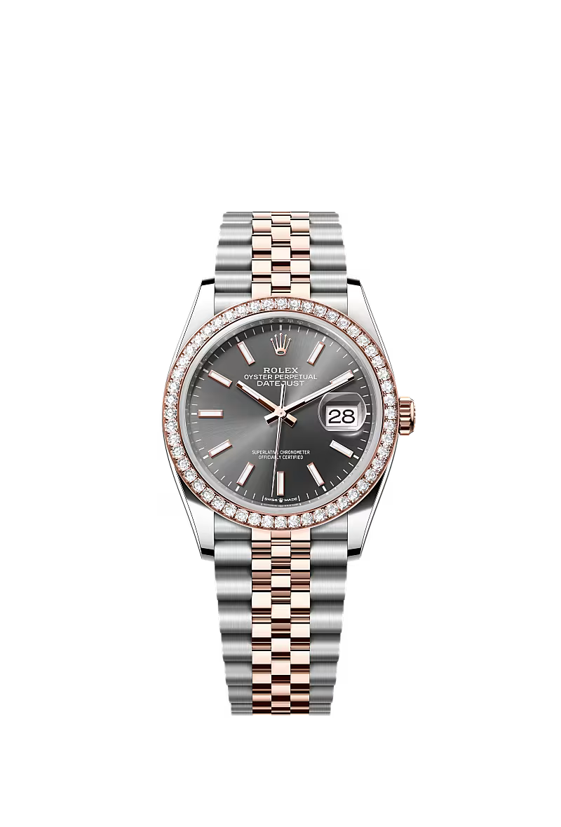 Men’s Rolex Datejust 36 126281RBR Automatic Watch with Slate Dial