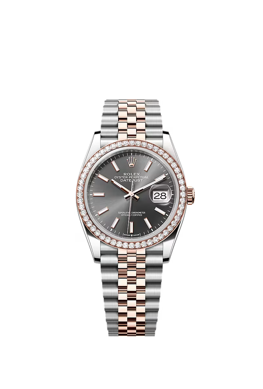 Men’s Rolex Datejust 36 126281RBR Automatic Watch with Slate Dial