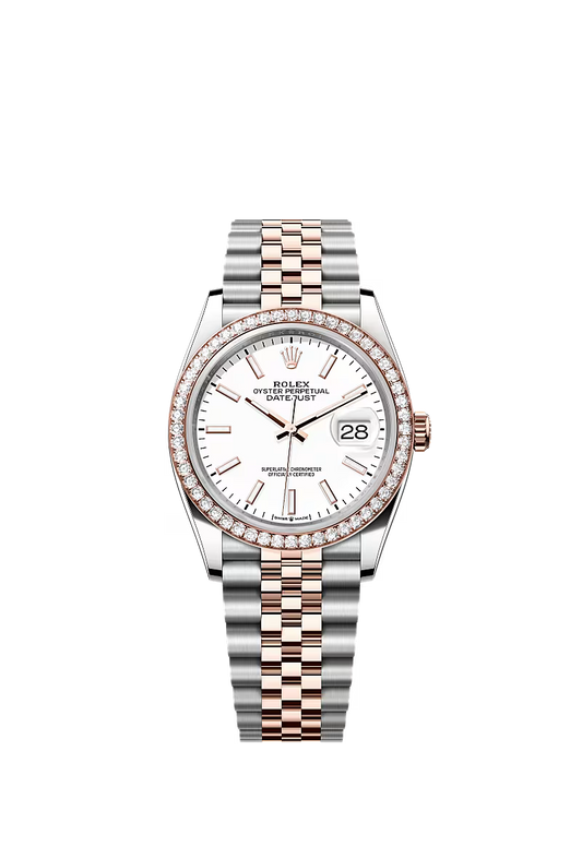 Men’s Rolex Datejust 36 126281RBR Automatic Watch with White Dial