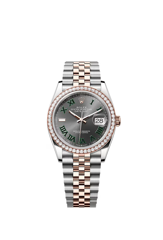 Men’s Rolex Datejust 36 126281RBR Automatic Watch with Slate Dial