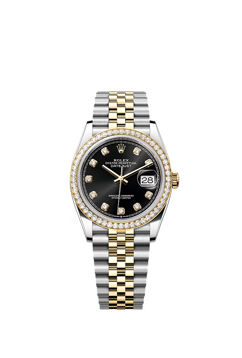 Men’s Rolex Datejust 36 Ref. 126283RBR Oystersteel, Yellow Gold & Diamond Watch