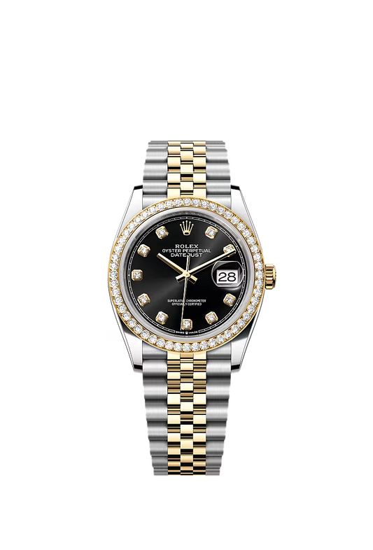 Men’s Rolex Datejust 36 Ref. 126283RBR Oystersteel, Yellow Gold & Diamond Watch