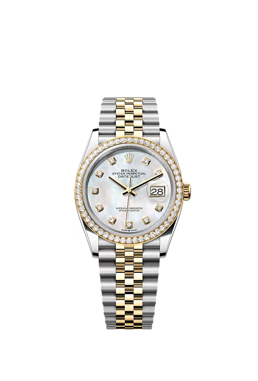 Men’s Rolex Datejust 36 Ref. 126283RBR Oystersteel, Yellow Gold & Diamond Watch