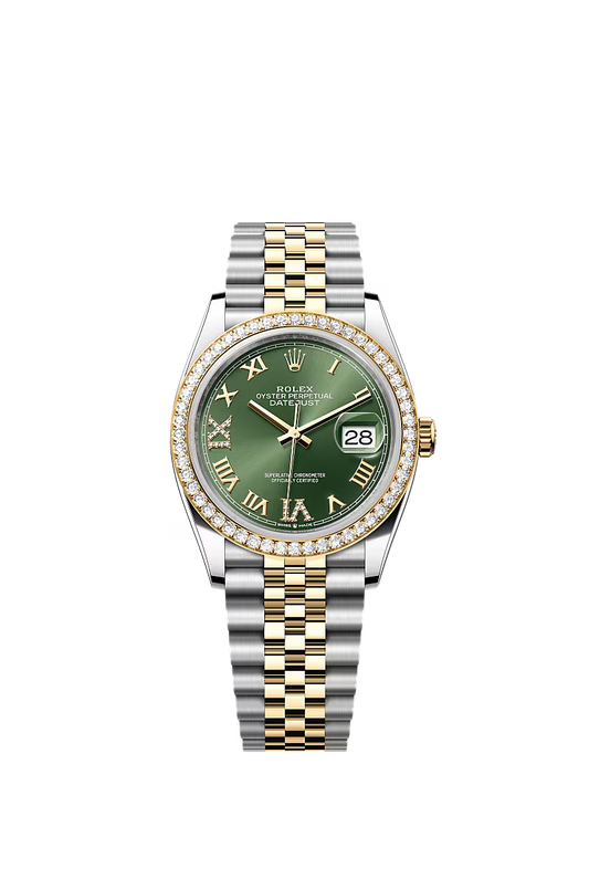 Men’s Rolex Datejust 36 Ref. 126283RBR Oystersteel, Yellow Gold & Diamond Watch