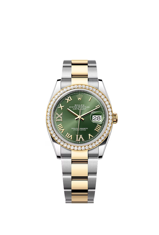 Men’s Rolex Datejust 36 Ref. 126283RBR Oystersteel, Yellow Gold & Diamond Watch