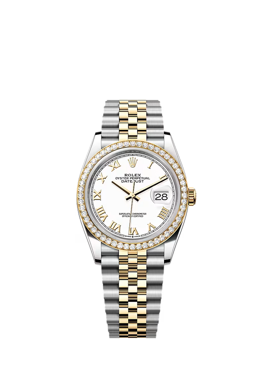 Men’s Rolex Datejust 36 Ref. 126283RBR Oystersteel, Yellow Gold & Diamond Watch