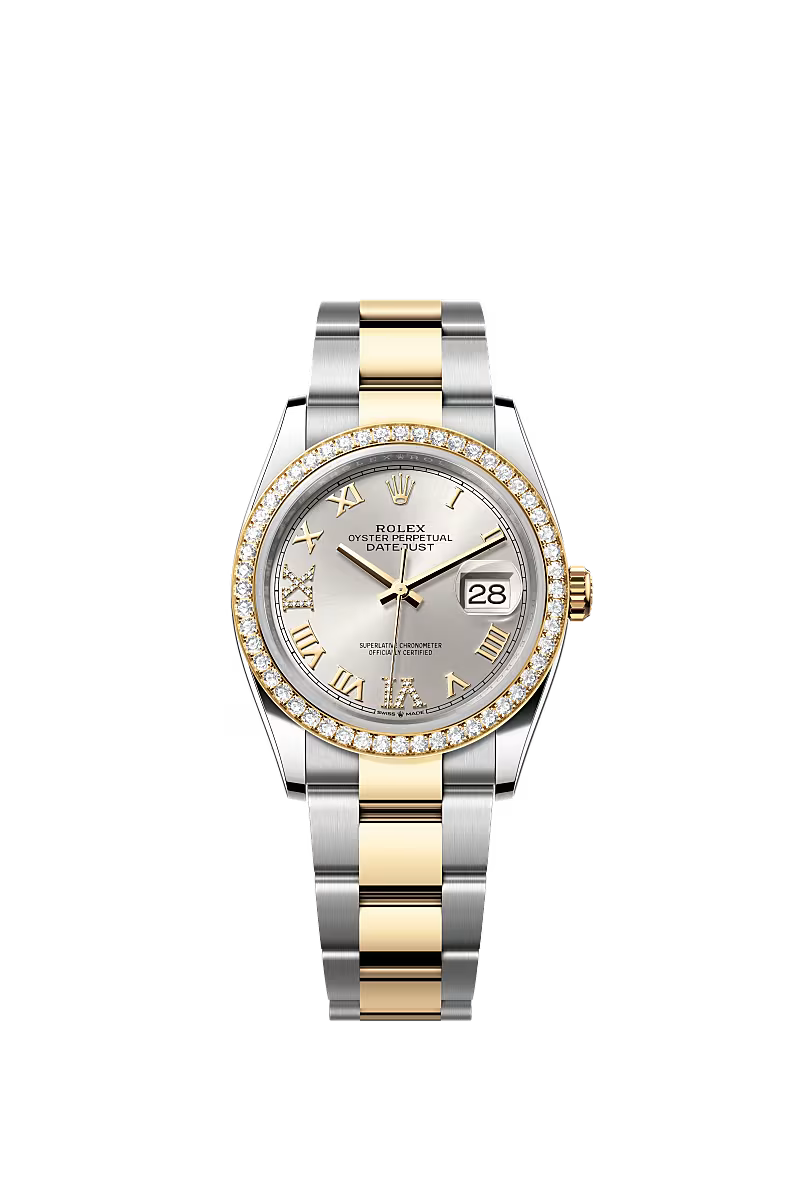 Men’s Rolex Datejust 36 Ref. 126283RBR Oystersteel, Yellow Gold & Diamond Watch