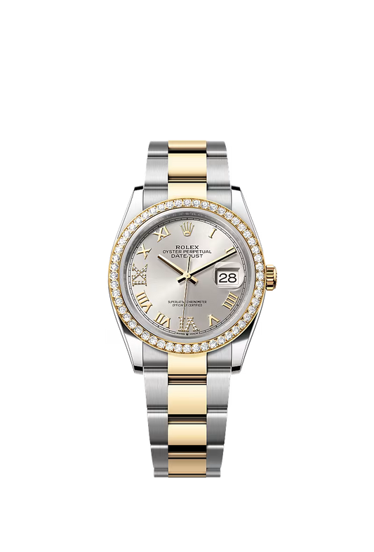 Men’s Rolex Datejust 36 Ref. 126283RBR Oystersteel, Yellow Gold & Diamond Watch