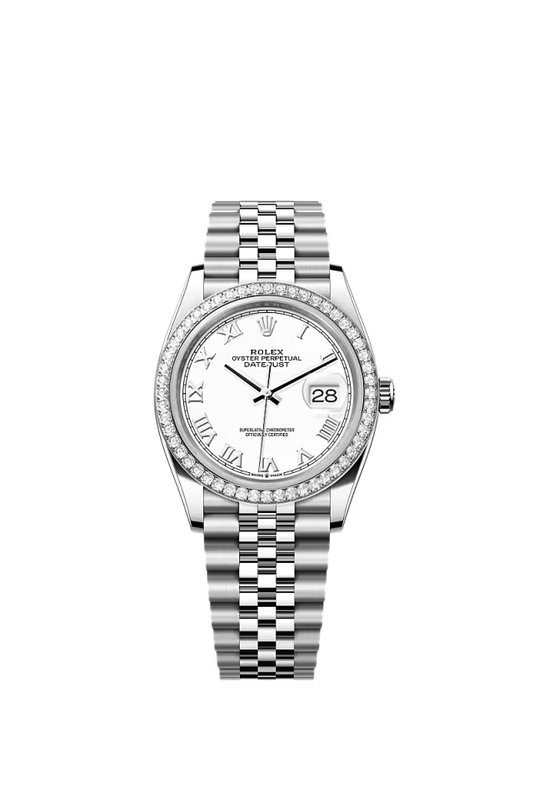Men’s Rolex Datejust 36 126284RBR Oystersteel & White Gold Diamond Watch