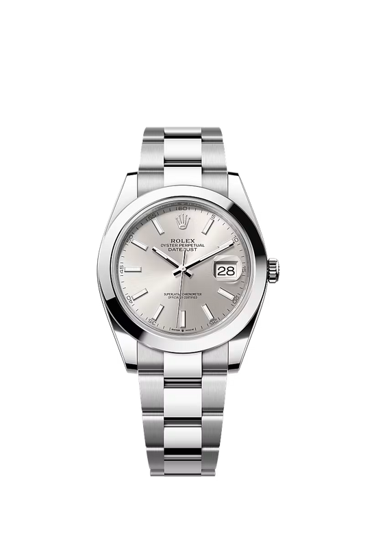 Men’s Datejust 41 Ref. 126300 Automatic Watch in Oystersteel (Silver Dial)