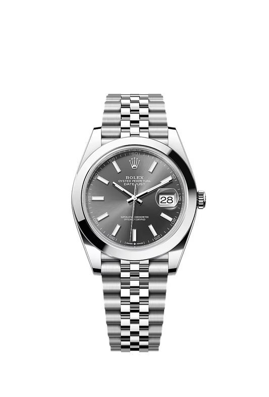 Men’s Datejust 41 Ref. 126300 Automatic Watch in Oystersteel (Slate Dial, Jubilee Bracelet)