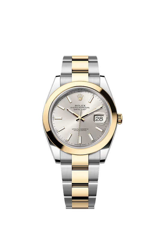 Men’s Datejust 41 Ref. 126303 – Yellow Rolesor, Silver Dial, Oyster Bracelet