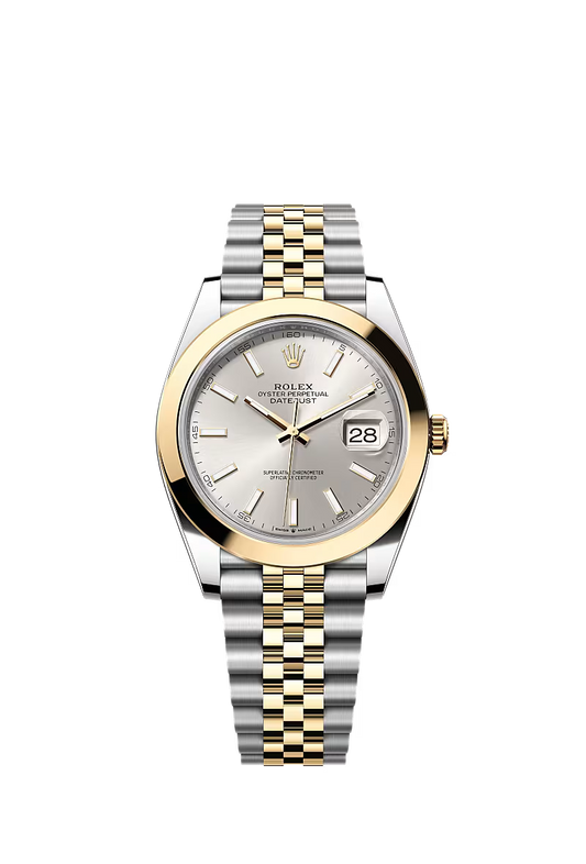 Men’s Datejust 41 Ref. 126303 – Yellow Rolesor, Silver Dial, Jubilee Bracelet