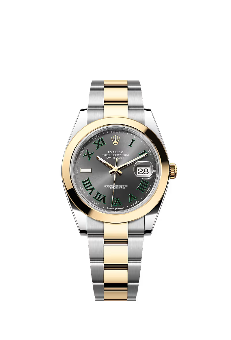 Men’s Datejust 41 Ref. 126303 – Yellow Rolesor, Slate Dial, Oyster Bracelet