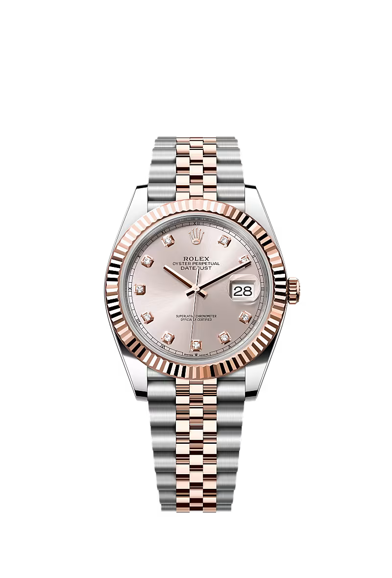 Men’s Rolex Datejust 41 126331 Automatic Watch – Sundust Dial with Diamonds & Jubilee Bracelet