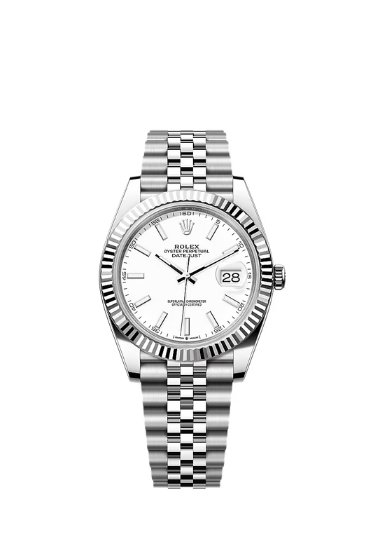 Men’s Rolex Datejust 41 Ref. 126334 – White Rolesor, White Dial, Jubilee Bracelet