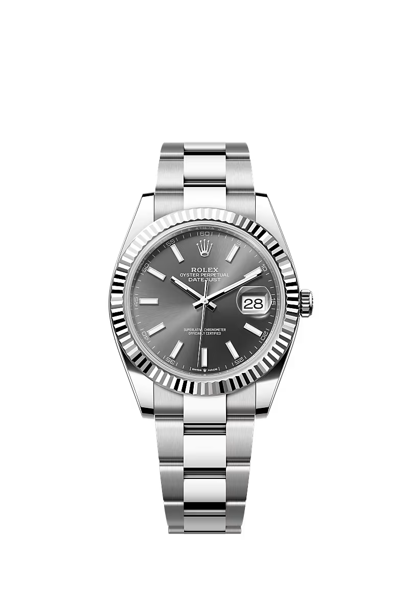 Men’s Datejust 41 Ref. 126334 Automatic Watch in White Rolesor (Slate Dial, Oyster Bracelet)