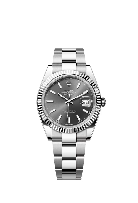 Men’s Datejust 41 Ref. 126334 Automatic Watch in White Rolesor (Slate Dial, Oyster Bracelet)