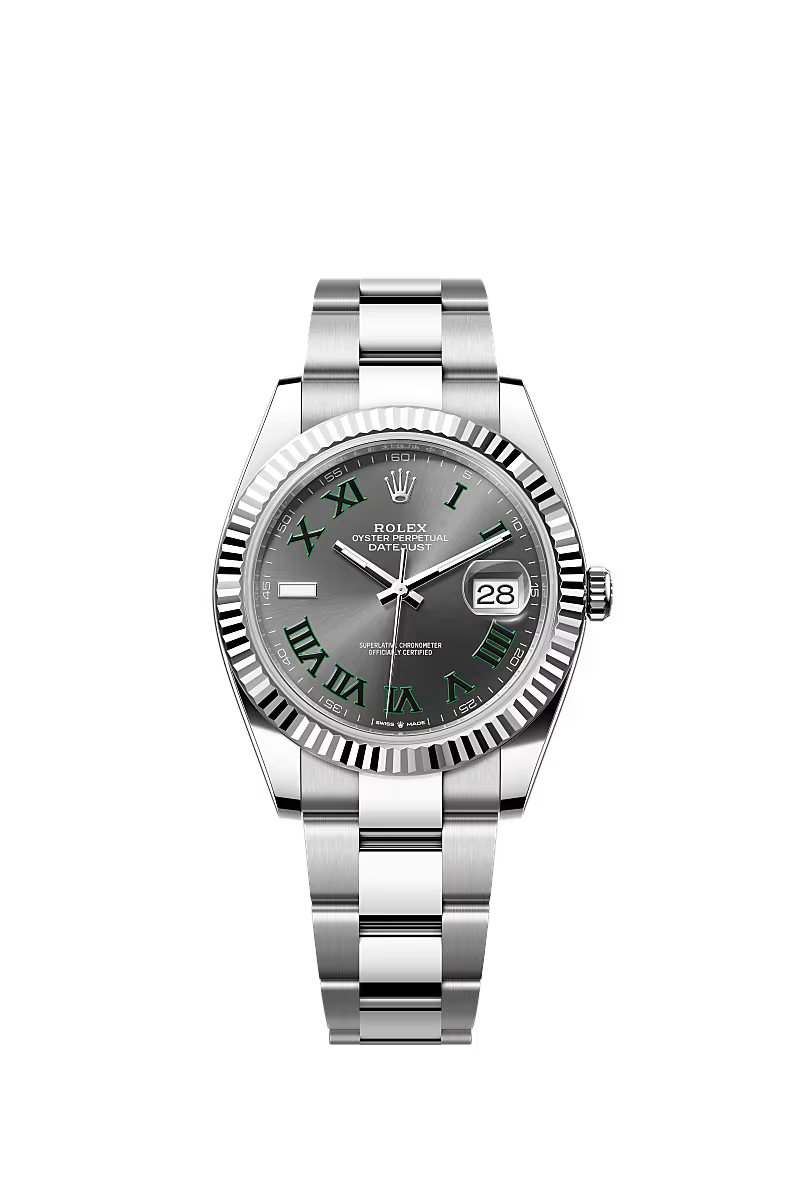 Men’s Datejust 41 Ref. 126334 Automatic Watch in White Rolesor (Slate Dial, Oyster Bracelet)