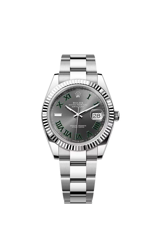 Men’s Datejust 41 Ref. 126334 Automatic Watch in White Rolesor (Slate Dial, Oyster Bracelet)