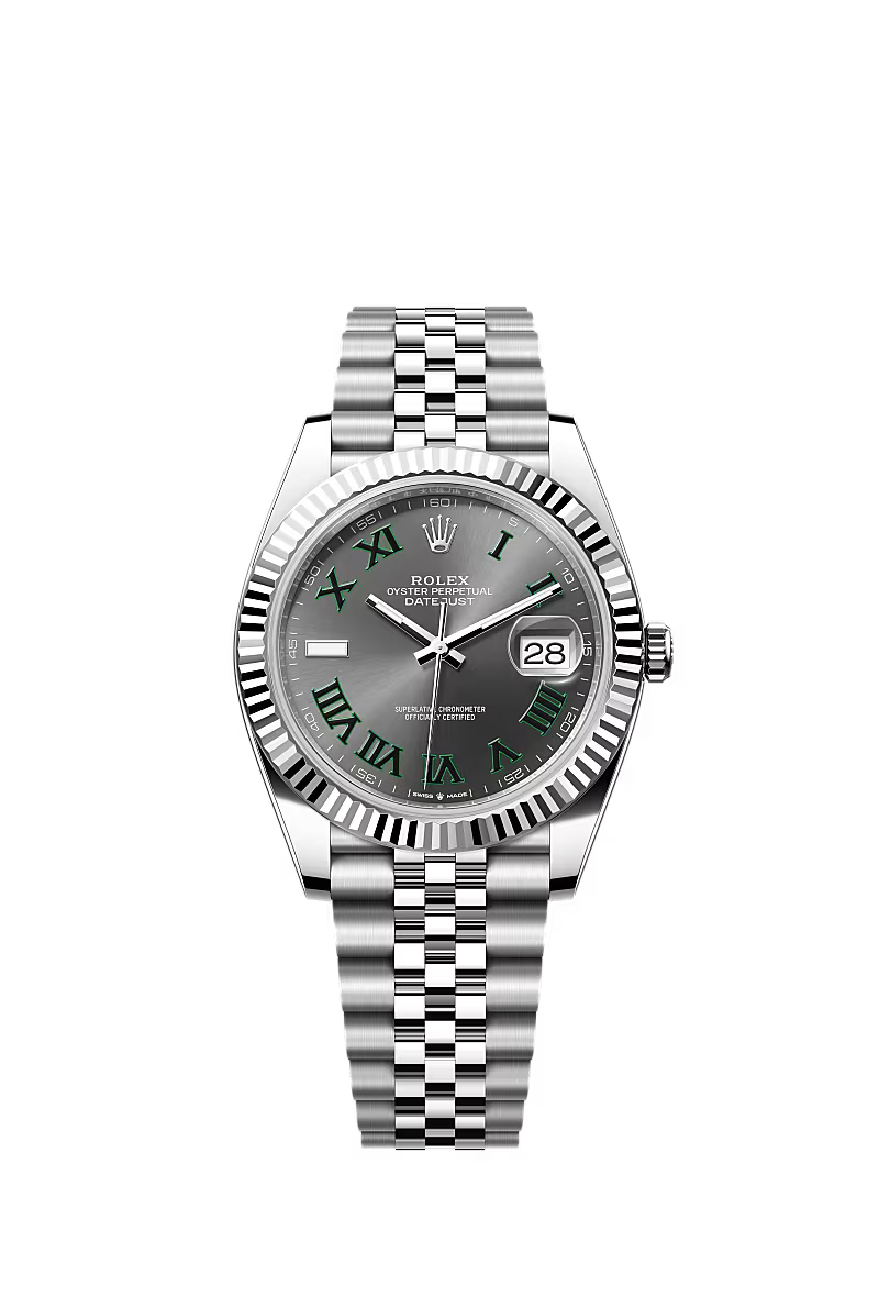 Men’s Rolex Datejust 41 Ref. 126334 – White Rolesor, Slate Dial, Jubilee Bracelet