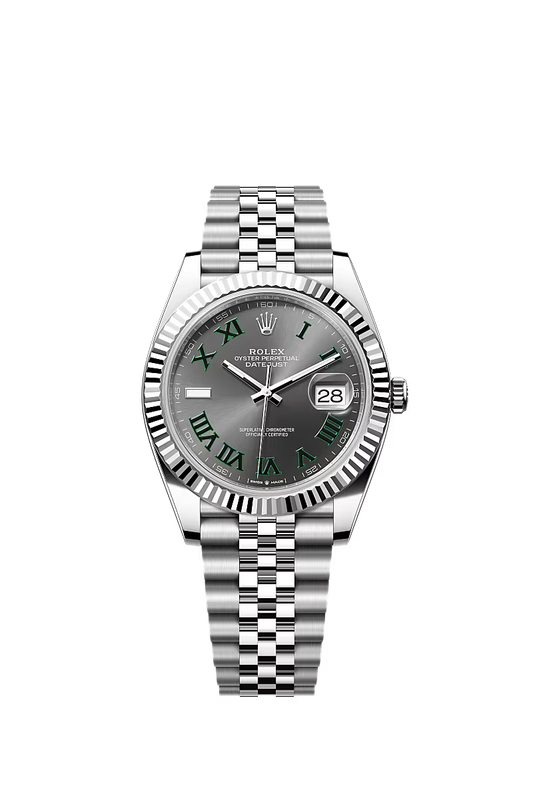 Men’s Rolex Datejust 41 Ref. 126334 – White Rolesor, Slate Dial, Jubilee Bracelet