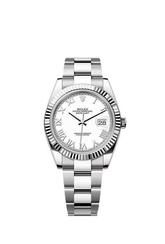 Men’s Datejust 41 Ref. 126334 Automatic Watch – White Rolesor, White Dial, Oyster Bracelet
