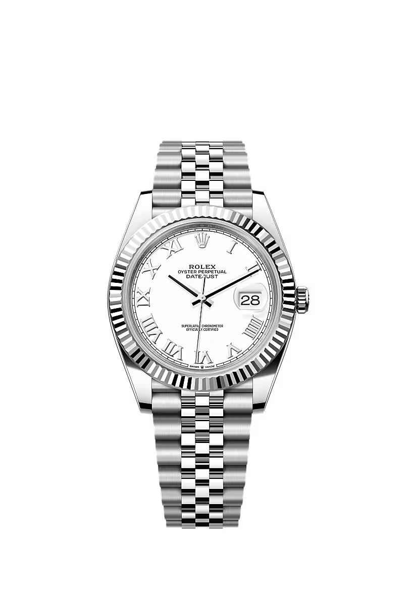 Men’s Rolex Datejust 41 Ref. 126334 – White Rolesor, White Dial, Jubilee Bracelet