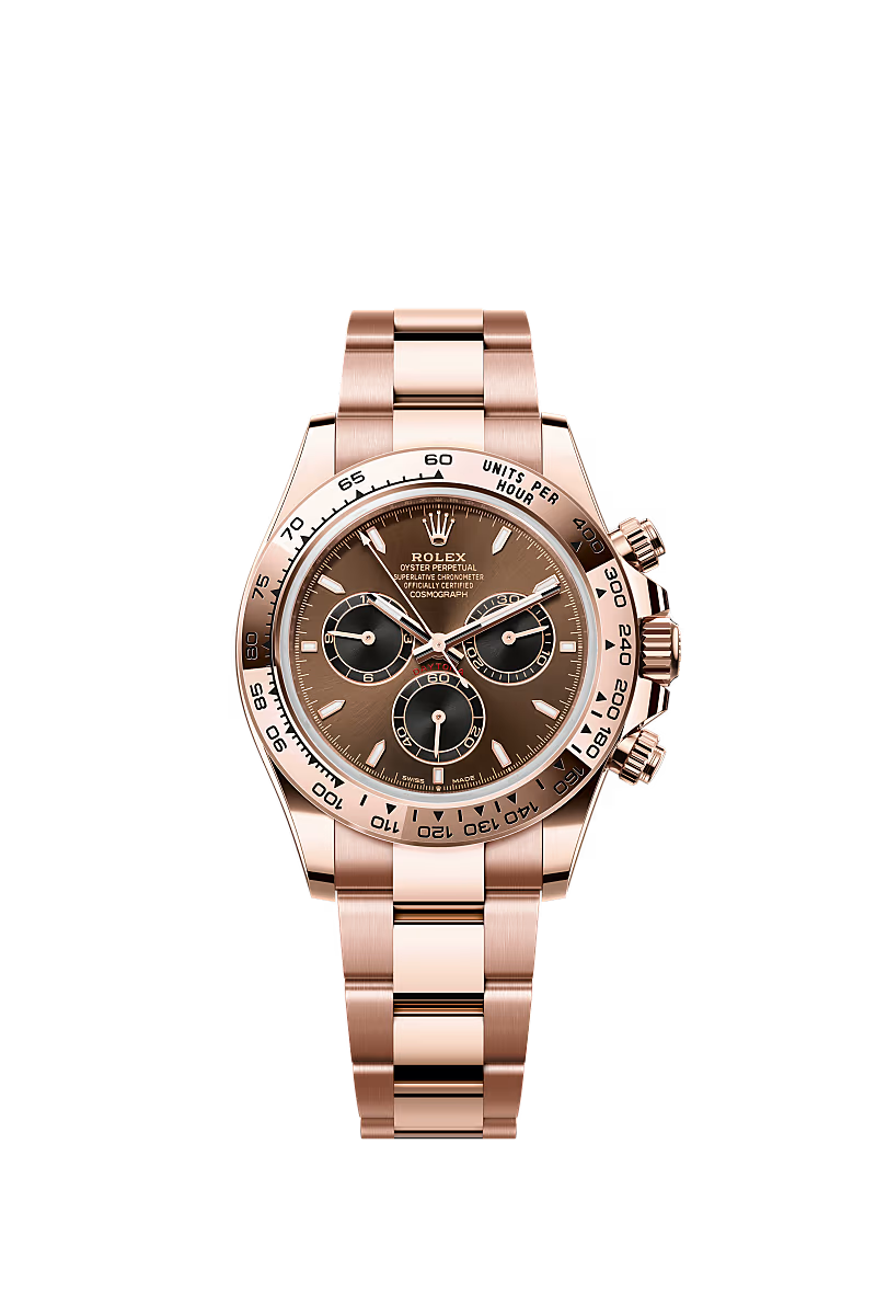Men’s Rolex Cosmograph Daytona 126505 Chocolate & Black Dial 18 kt Everose Gold Watch