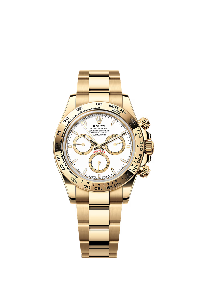 Men’s Rolex Cosmograph Daytona 126508 White Dial 18 kt Yellow Gold Watch