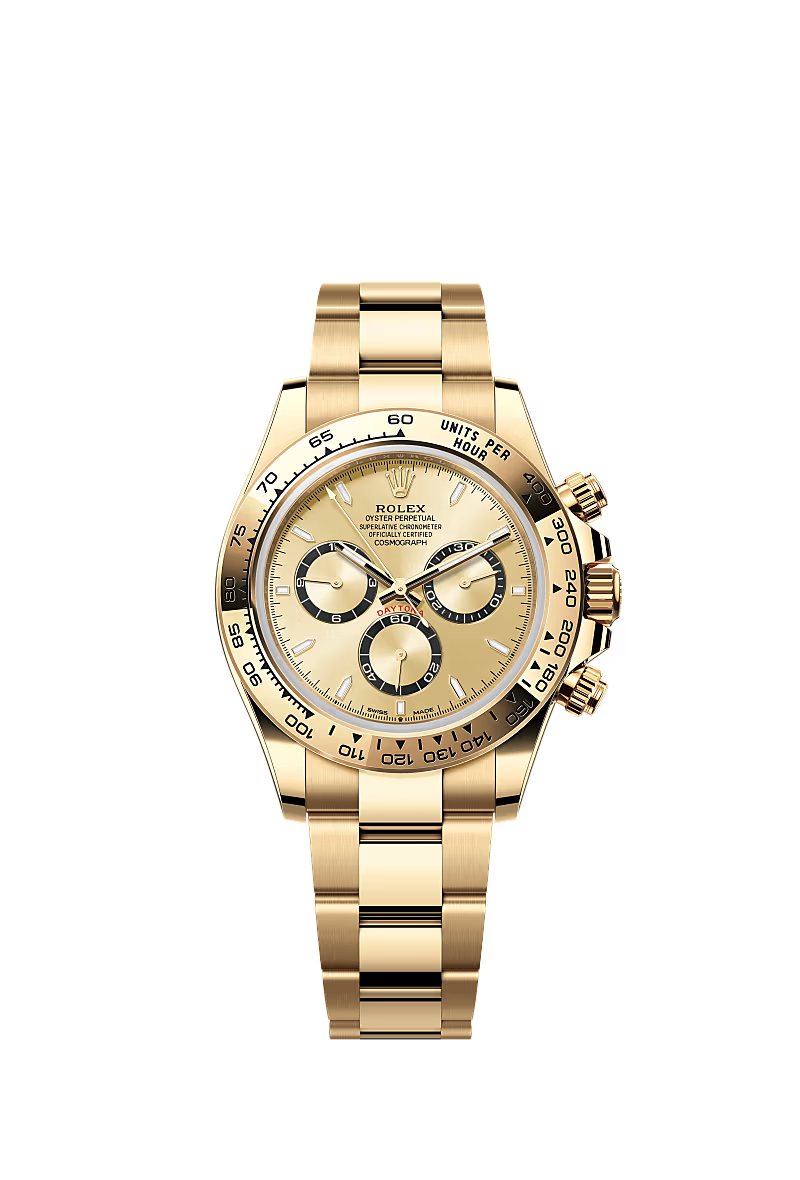 Men’s Rolex Cosmograph Daytona 126508 Golden Dial 18 kt Yellow Gold Watch