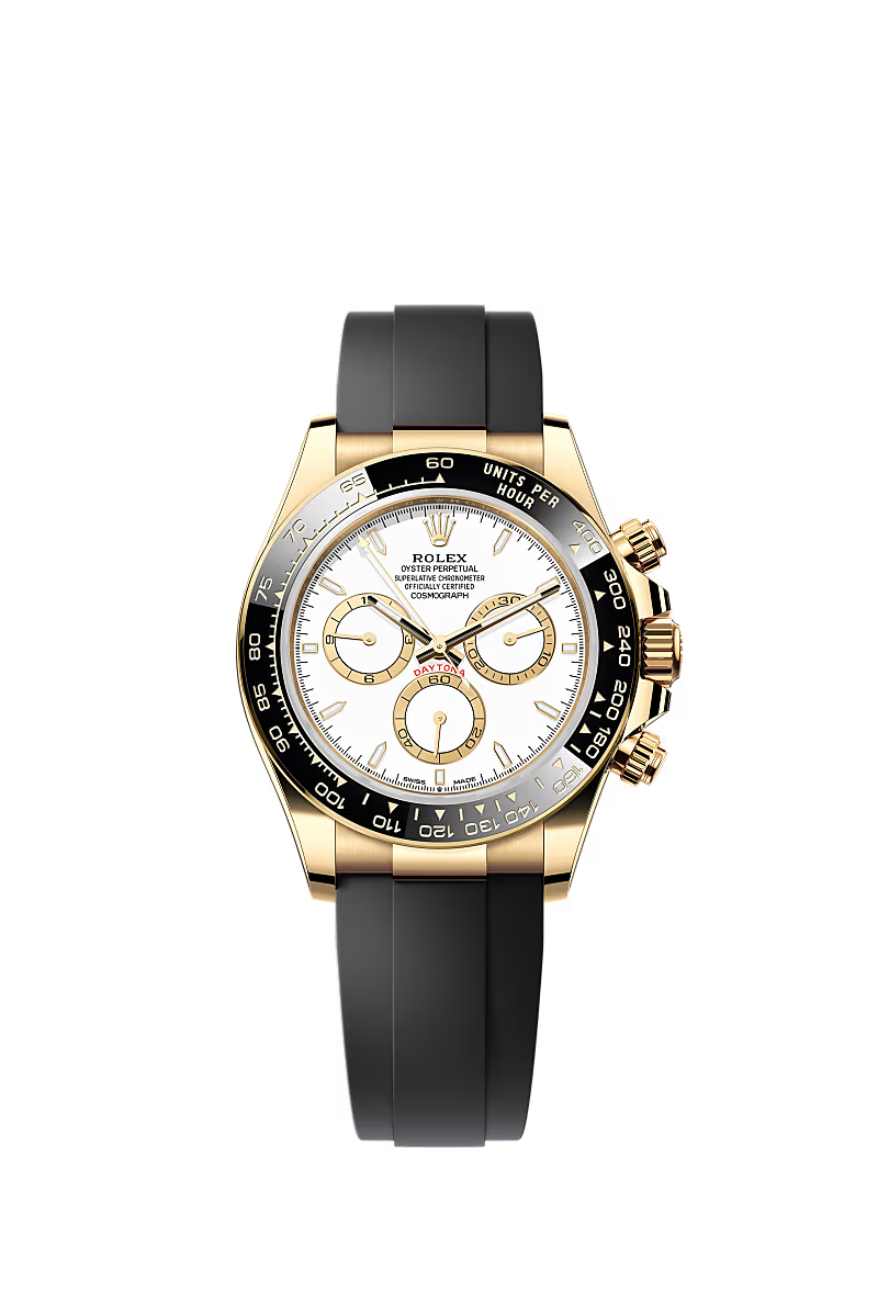 Men’s Rolex Cosmograph Daytona 126518LN – White Dial with Golden Counters, Yellow Gold