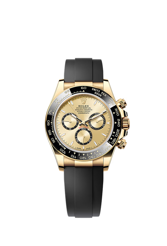 Men’s Rolex Cosmograph Daytona 126518LN – Golden Dial with Black Counter Rings, Yellow Gold