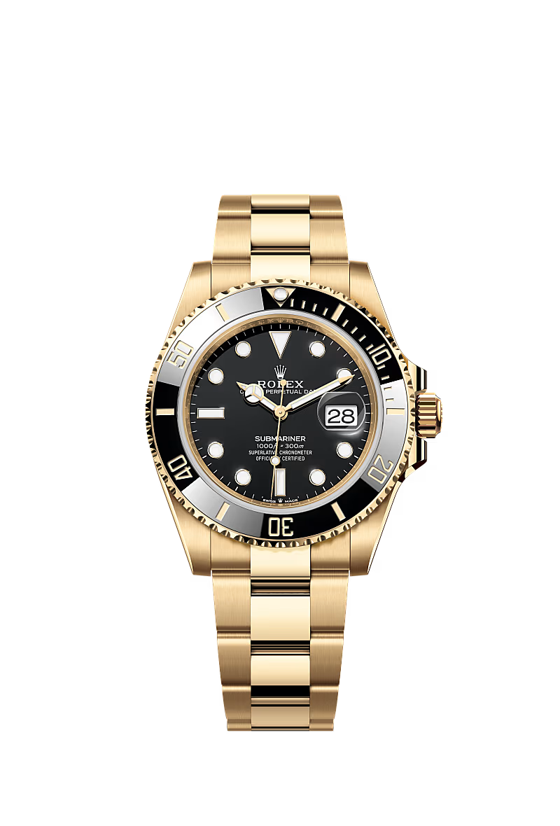 Rolex Submariner Date 41 mm Black Dial 126618LN Yellow Gold with Black Cerachrom Bezel