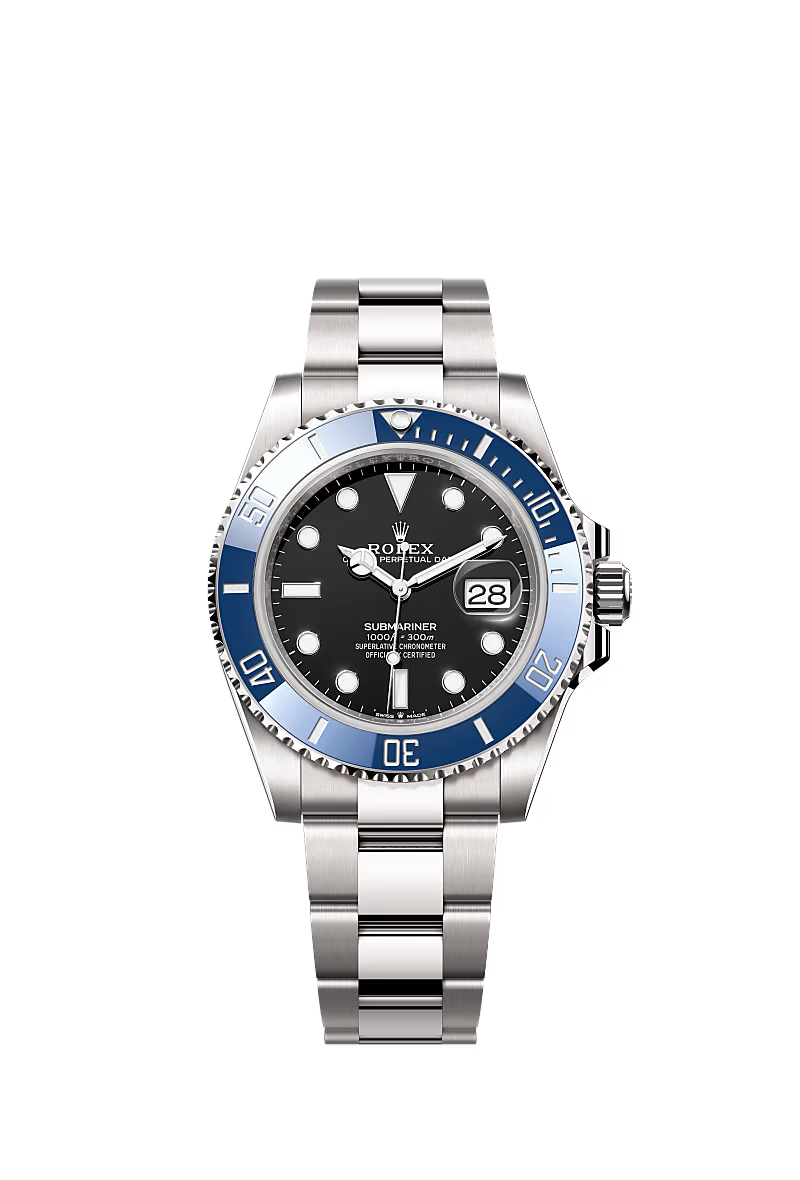 Rolex Submariner Date 41 mm Black Dial 126619LB White Gold with Blue Cerachrom Bezel