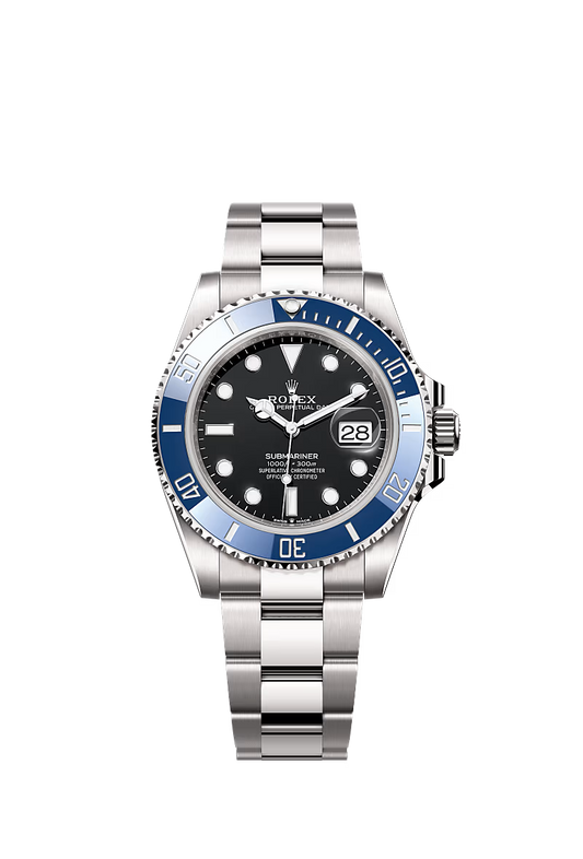 Rolex Submariner Date 41 mm Black Dial 126619LB White Gold with Blue Cerachrom Bezel