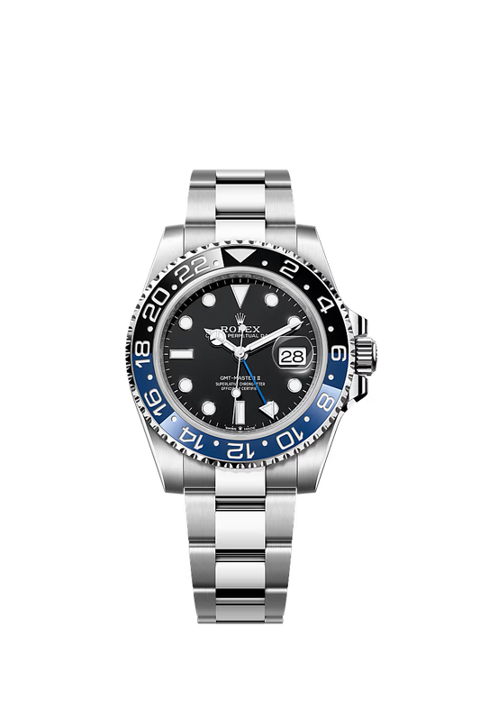 Rolex GMT-Master II 40 mm Oystersteel 126710BLNR with Blue & Black Cerachrom Bezel