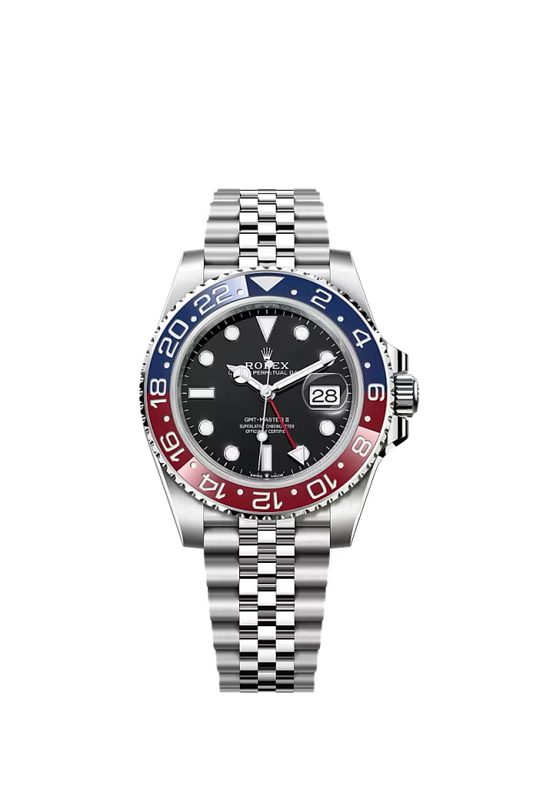 Men’s Rolex GMT-Master II 126710BLRO – Oystersteel, Red & Blue Bezel, Black Dial