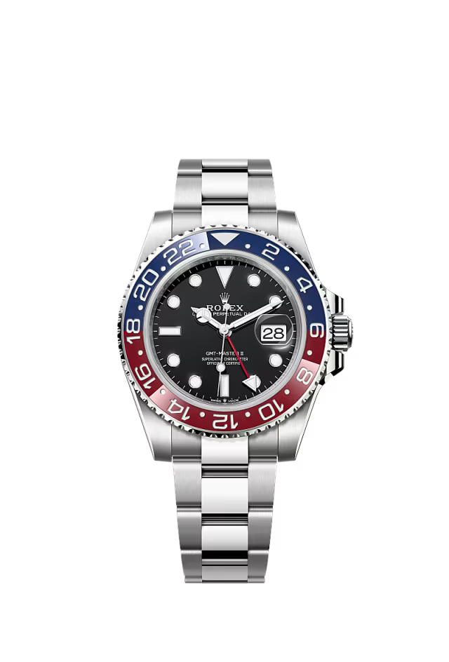 Men’s Rolex GMT-Master II 126710BLRO – Oystersteel, Red & Blue Bezel, Black Dial