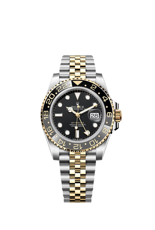 Men’s Rolex GMT-Master II 126713GRNR – Yellow Rolesor, Grey & Black Bezel, Black Dial