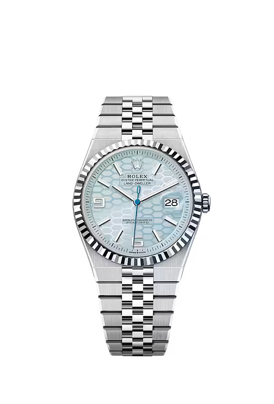 Men’s Rolex Land-Dweller 40 Ref. 127336 Platinum Automatic Watch - Zeuskicks