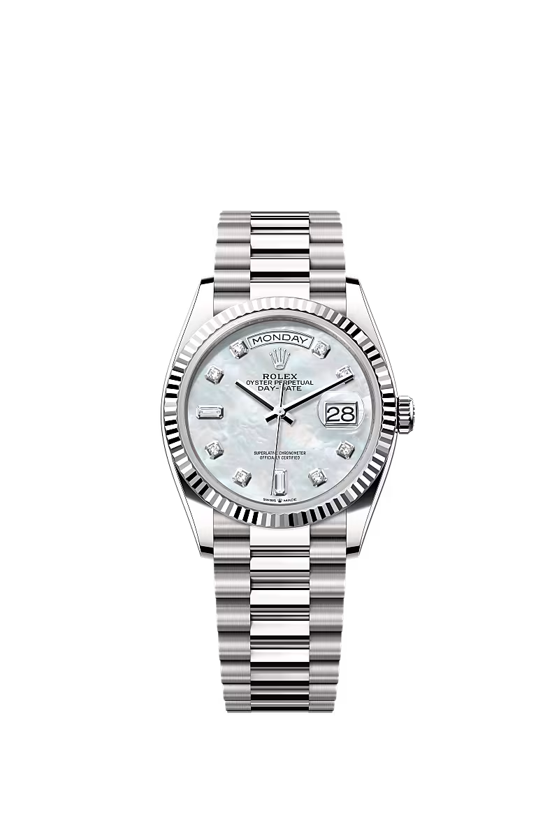 Men’s Rolex Day-Date 36 128239 Automatic White Gold Watch