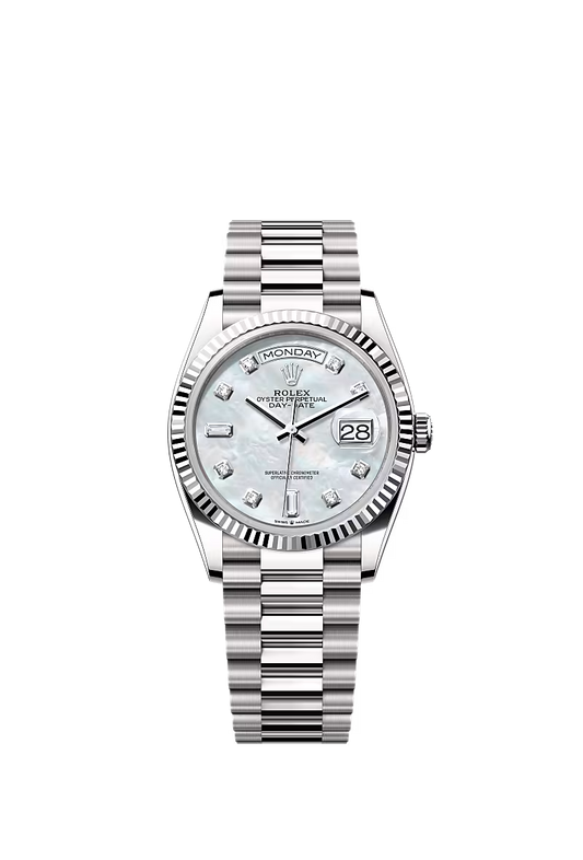 Men’s Rolex Day-Date 36 128239 Automatic White Gold Watch