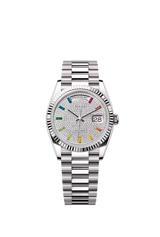 Men’s Rolex Day-Date 36 128239 Automatic White Gold Watch