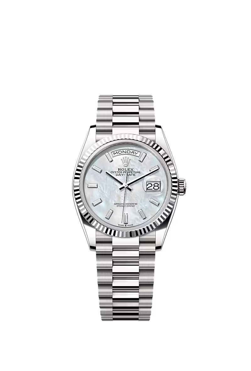 Men’s Rolex Day-Date 36 128239 Automatic White Gold Watch
