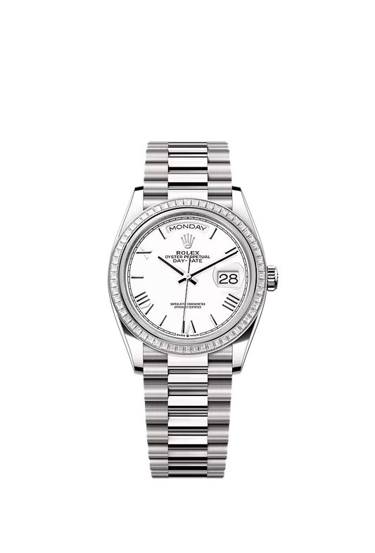 Men’s Rolex Day-Date 36 128399TBR White Gold with Diamonds - Zeuskicks