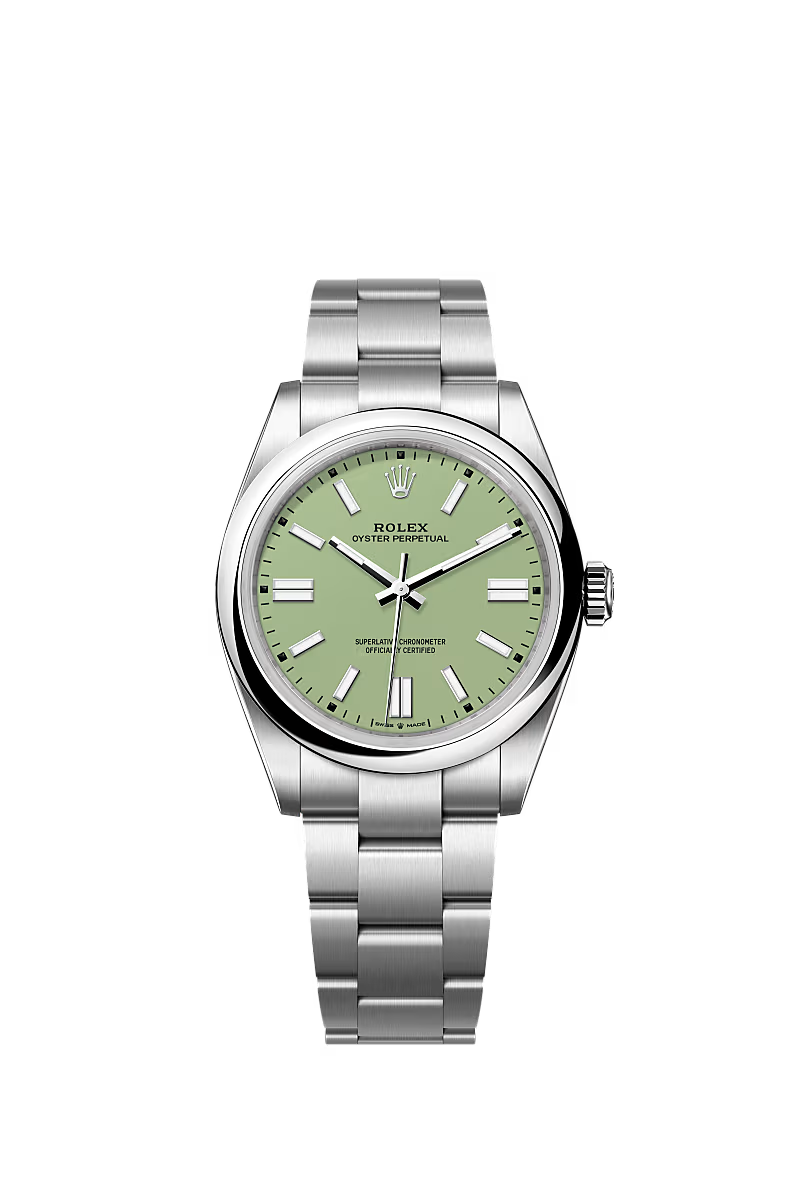 Men’s Rolex Oyster Perpetual 41 134300 – Pistachio Dial, Oystersteel