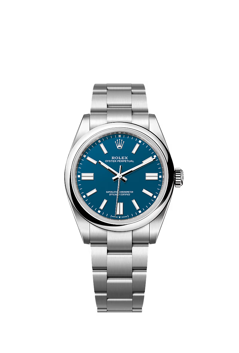 Men’s Rolex Oyster Perpetual 41 134300 – Med Blue Dial, Oystersteel